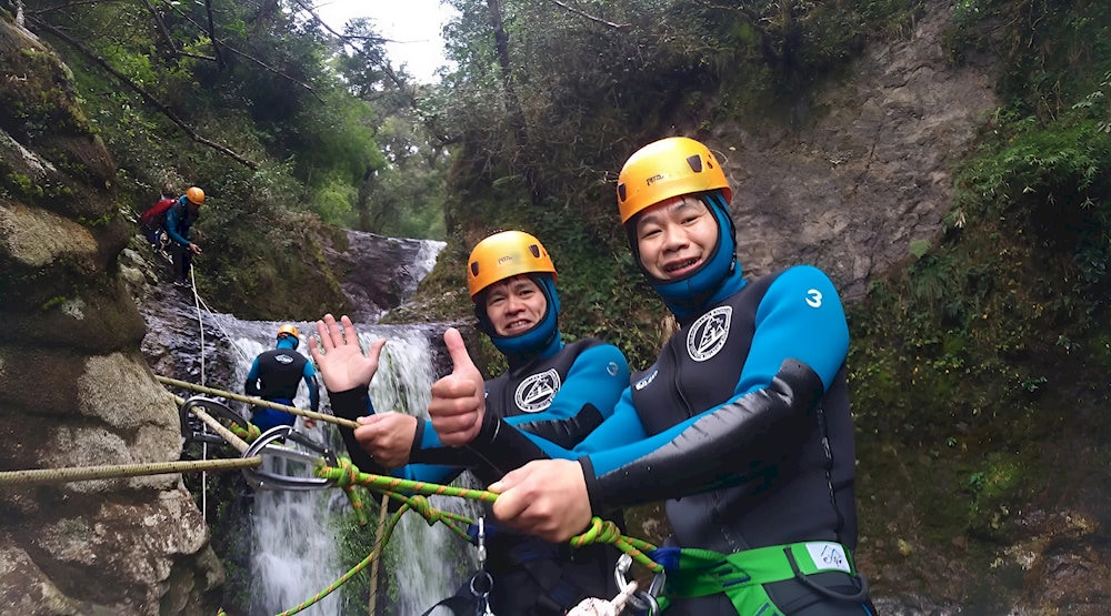 Visitors should follow the marked trail for safety while trekking to the Love Waterfall Sapa